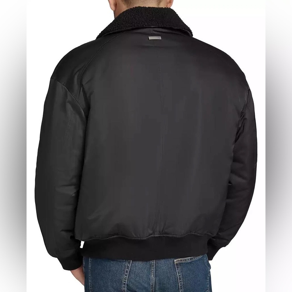 NWT Andrew Marc Sport Grafton Aviator Jacket- Black - Picture 10 of 12